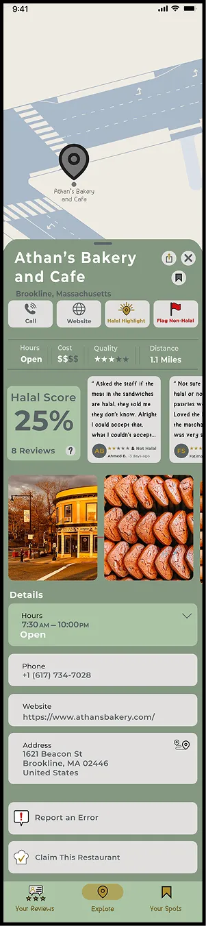 Restaurant details for Athan’s Bakery and Cafe